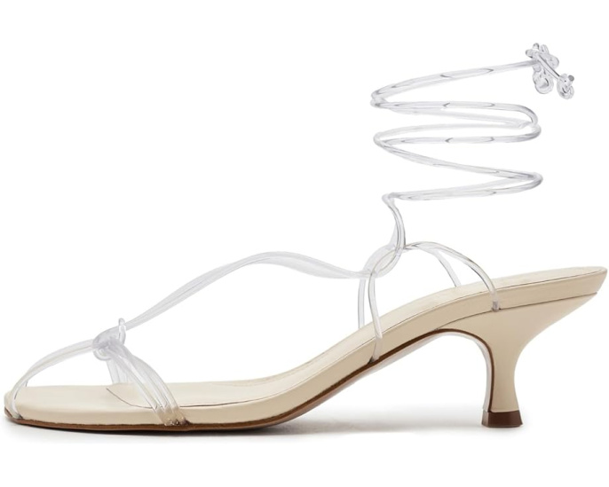 Босоножки Spaghetti Jelly Kitten Heels от FARM Rio на каблуке
