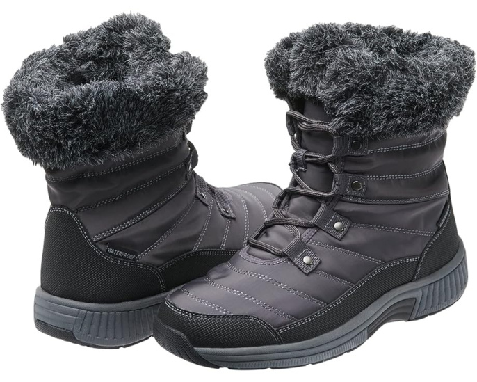 Ботинки Orthofeet Alps водонепроницаемые с противоскользящей подошвой и боковой молнией