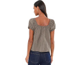 Madewell The Chateau Top блуза в клетку с короткими рукавами
