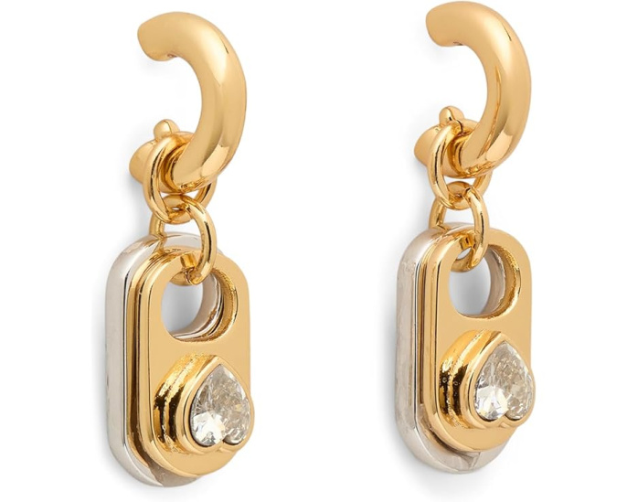 Серьги Snack Time Pull Tab Charm Huggies от Kate Spade New York