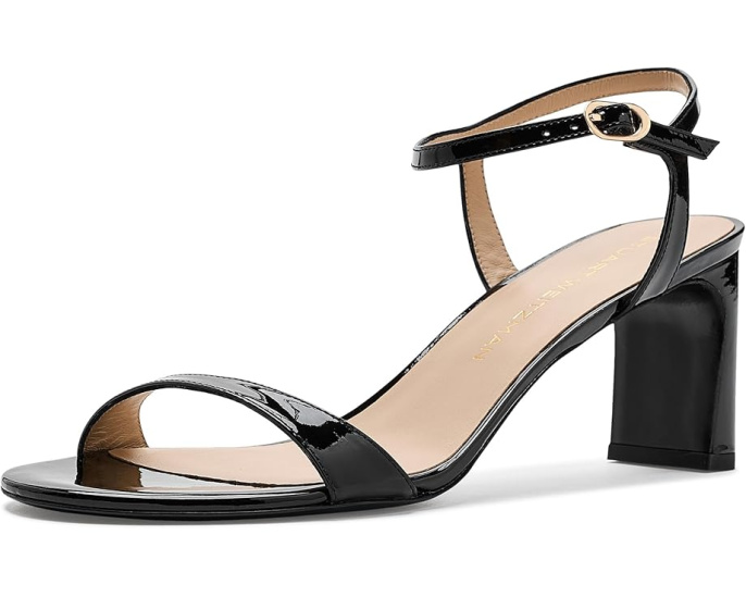 Туфли Stuart Weitzman Babette 60 на квадратном каблуке с ремешком