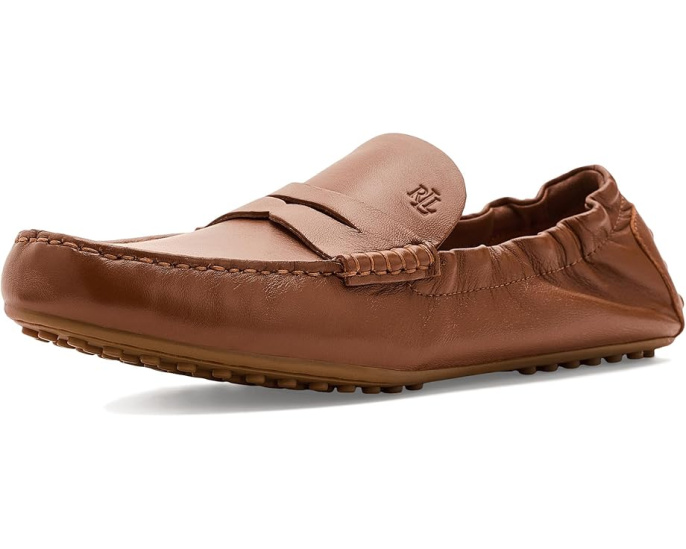 Lauren Ralph Lauren Лоферы Wynnie Leather Drivers коричневые
