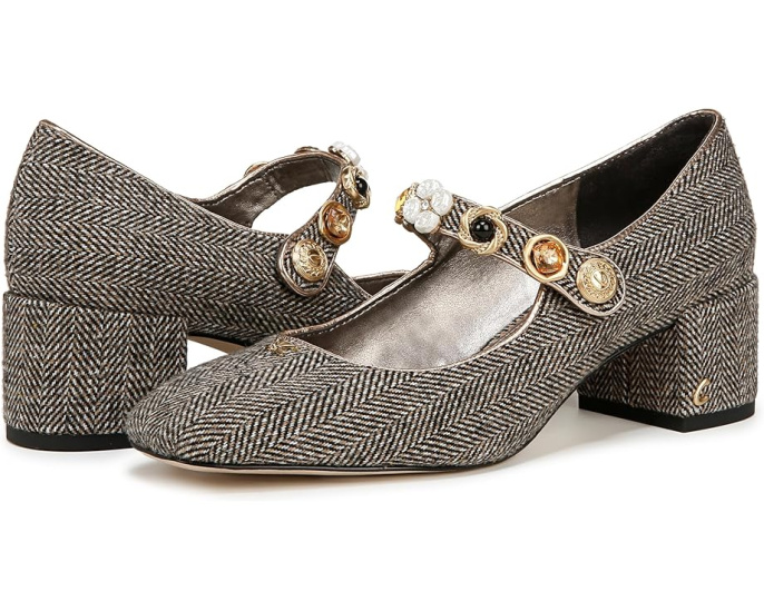 Туфли Circus NY by Sam Edelman Elaine с квадратным носком и ретро-пуговицами