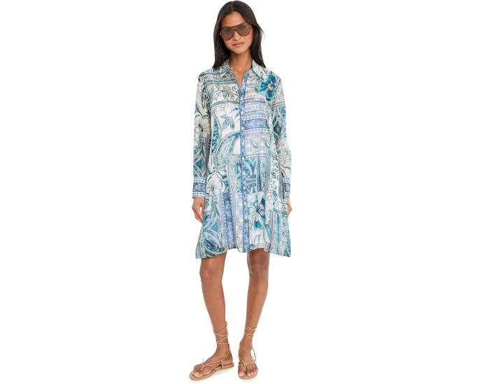 Платье-рубашка Relaxed Overshirt Dress от Johnny Was