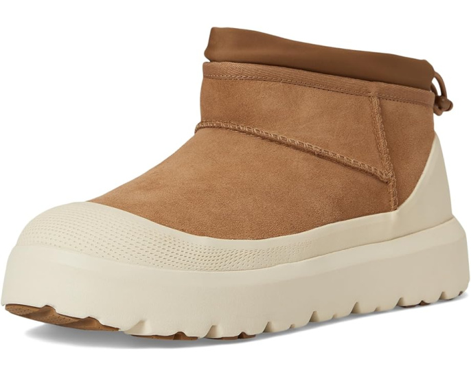 Угги UGG Classic Ultra Mini Weather Hybrid с водонепроницаемой замшей и подошвой Spider Rubber