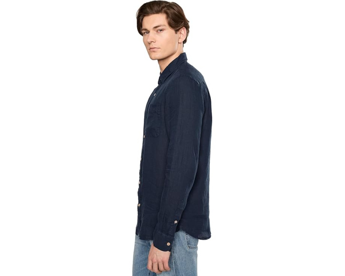 Рубашка Faherty Laguna Linen Shirt из европейского льна с длинными рукавами