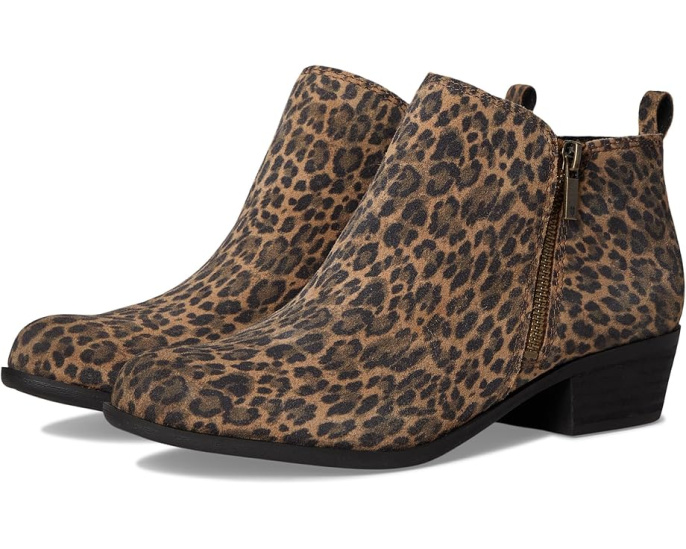 Ботинки Lucky Brand Basel с массивным каблуком и двойной молнией