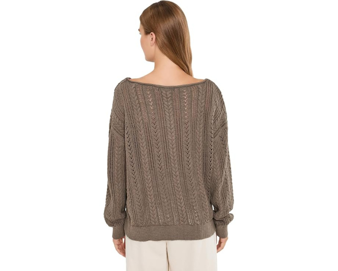 Свитер Sanctuary Cable Pointelle Popover с узором косичка