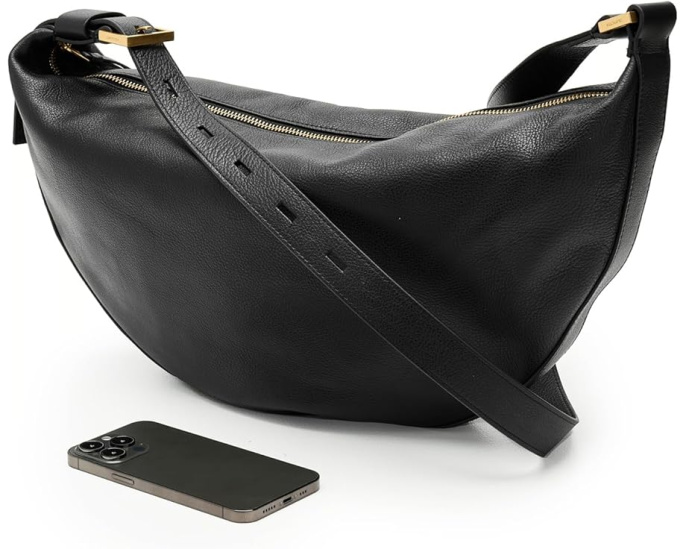 Сумка кроссбоди AllSaints Half Moon Shoulder из натуральной кожи
