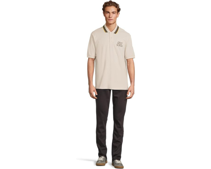 Polo Armani Exchange с контрастным воротником