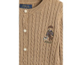 Polo Bear Mini-Cable Cotton Cardigan (Toddler/Little Kids)