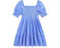 Платье из хлопкового джерси со сборками Polo Ralph Lauren Kids для малышей