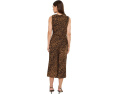 Плиссированное платье Ocelot-Print из крепа от Lauren Ralph Lauren