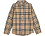 Длинная рубашка Owen Check в клетку Sand от Burberry Kids