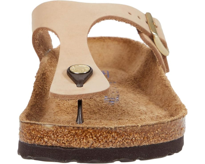 Шлепанцы Birkenstock Gizeh с мягкой стелькой Sandcastle Nubuck