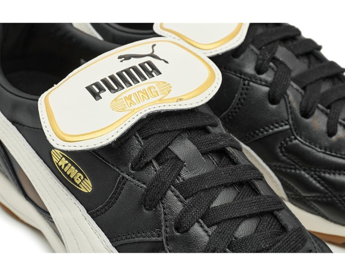 Кроссовки PUMA King Indoor с кожаным верхом и ретро-дизайном