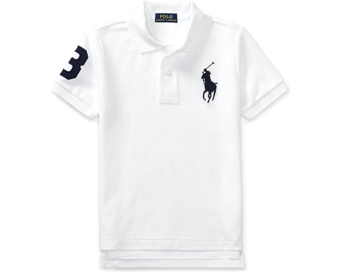 Детская хлопковая сетчатая рубашка поло Polo Ralph Lauren Big Pony
