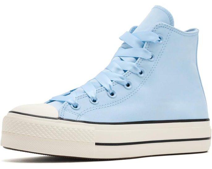 Converse Chuck Taylor All Star Lift Platform высокие кроссовки на платформе из персиковой канвы