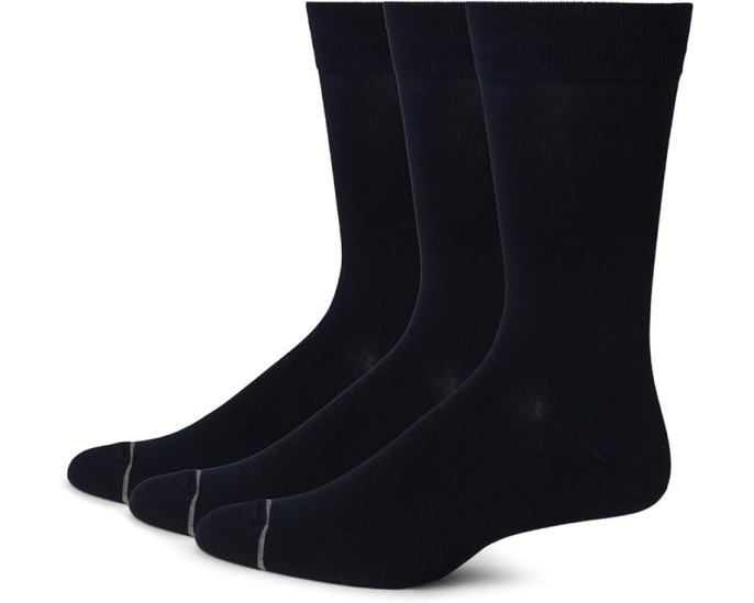 Набор из 3-х пар мужских носков Florsheim Bamboo Flat Crew из бамбука