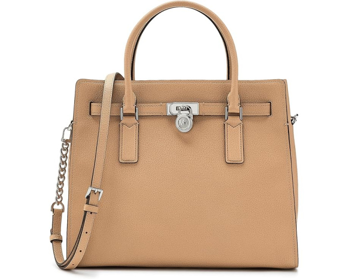 Большая сумка-сатчел Hamilton Moderne от MICHAEL Michael Kors из шагрени