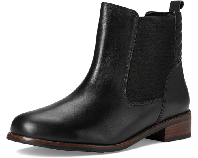 Челси Luxe David Tate из водонепроницаемой кожи на массивном каблуке