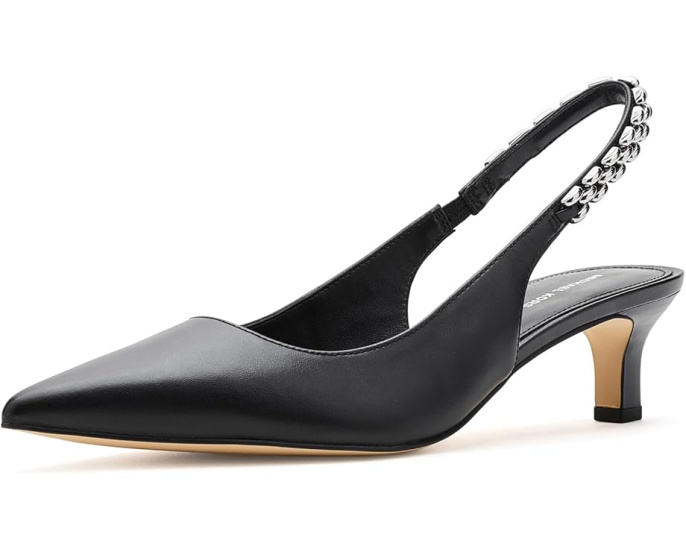 MICHAEL Michael Kors туфли Marcia Kitten Sling Pumps с цепочкой на шпильке