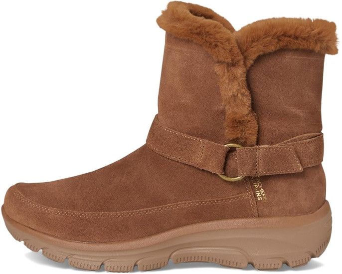 Ботинки SKECHERS Easy Going с технологией Hands Free Slip-ins на клиновидном каблуке