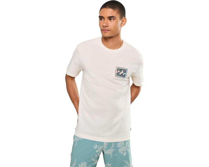 Биллабонг футболка Crayon Wave Premium Short Sleeve хлопковая