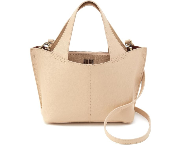 Сумка HOBO Vida Small Tote бежевая с ремешком