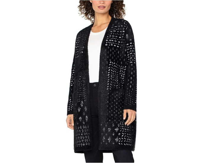 Кардиган-пальто Liverpool Los Angeles Long Sleeve Collarless Open Front Sweater Coat
