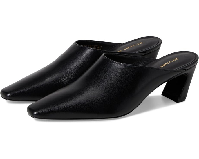 Туфли Stassi Mule 50 Stuart Weitzman с острым носком и скульптурным каблуком