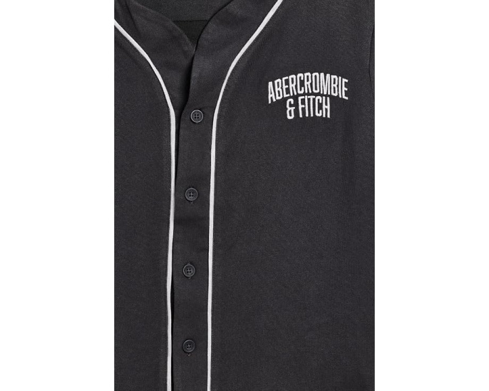 Футболка бейсбольная abercrombie kids Piped Baseball Tee розовая для детей старшего возраста