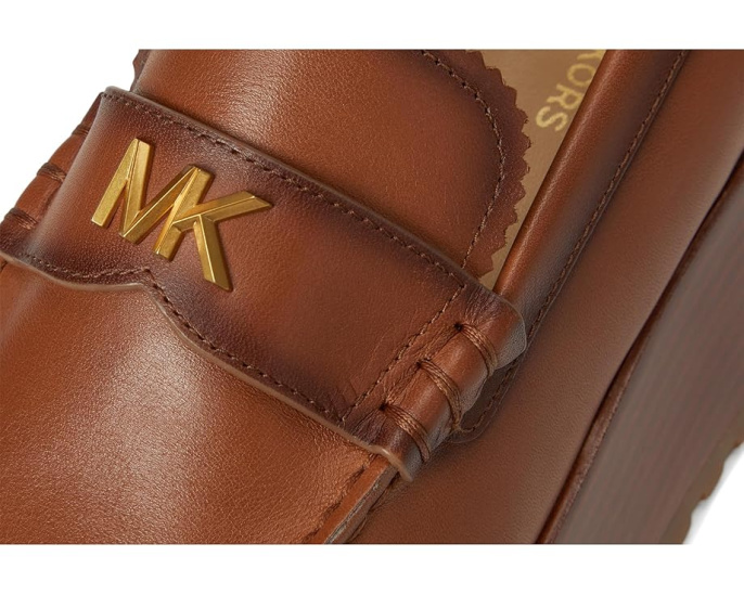 Лоферы MICHAEL Michael Kors Indy на платформе с кожаным каблуком