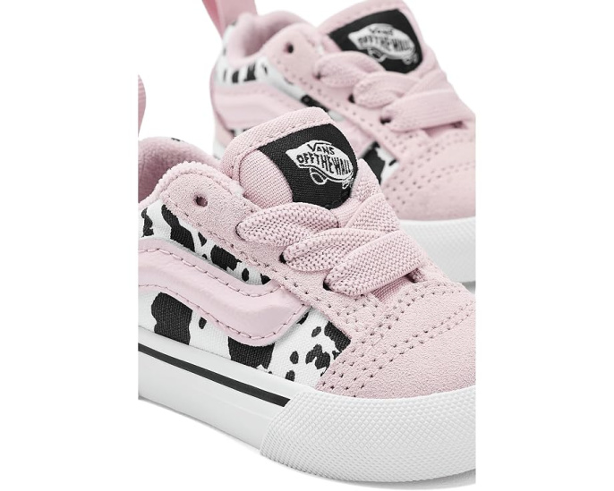 Детские кеды Vans Knu Skool Elastic Lace с коровьим принтом