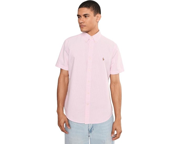 Классическая полосатая оксфордская рубашка Polo Ralph Lauren