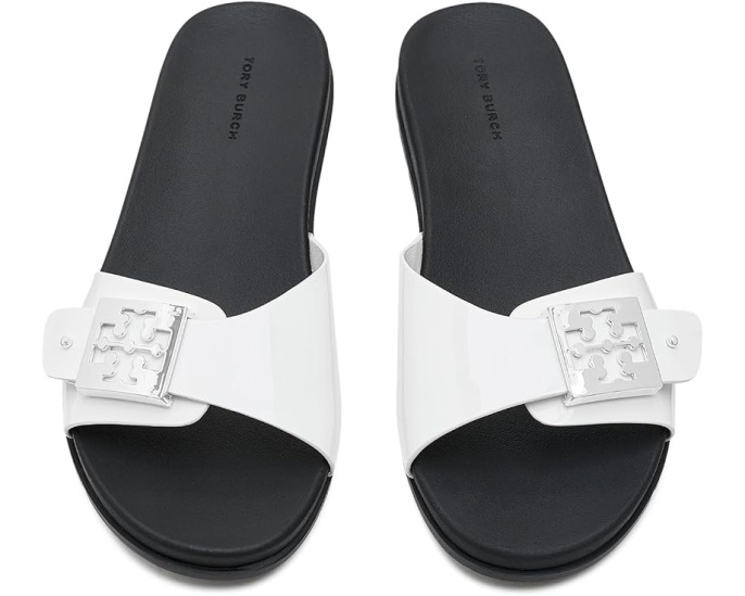 Сандалии Tory Burch Buckle Slide с водонепроницаемым верхом и стелькой из EVA