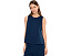 Топ Eileen Fisher Garment Dyed Terry Crew Neck глубокого синего цвета