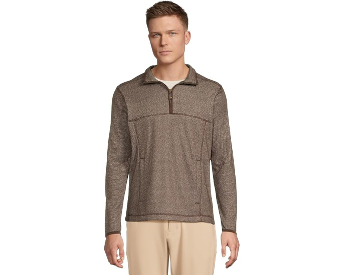 Johnston & Murphy толстовка Textured Fleece Quarter-zip с фактурным флисом