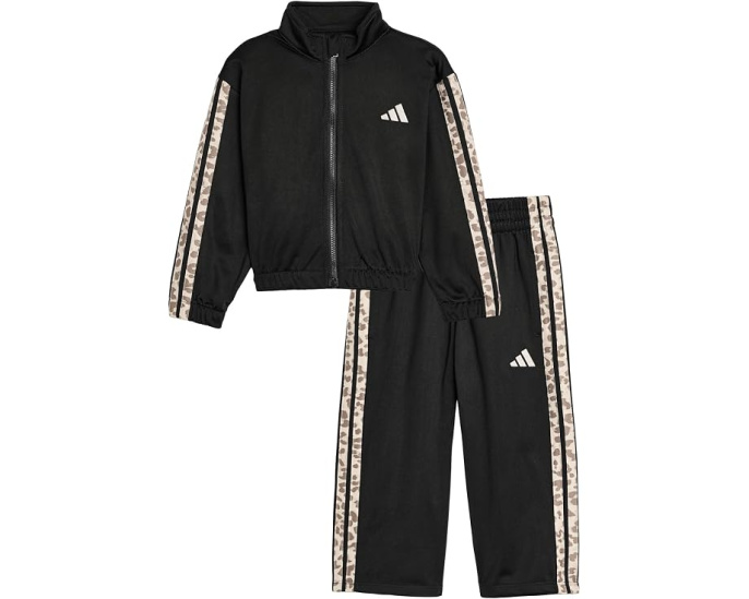 Adidas Детский спортивный костюм Aop 3S Wide Leg Tricot Pant Set