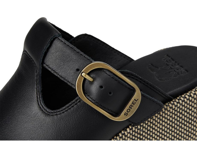 Сандалии SOREL Sunpeak Wedge Slide с мысом пепе и каблуком-клин