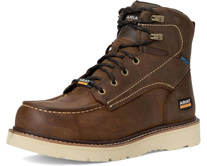 Ariat Work ботинки Rebar Wedge Moc Toe 6 дюйм водонепроницаемые
