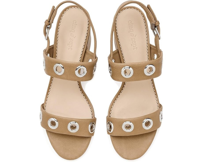 Босоножки Gemma Grommets на устойчивом каблуке с люверсами