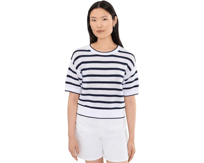 Джемпер Beckham Short Sleeve Stripe полоска Splendid