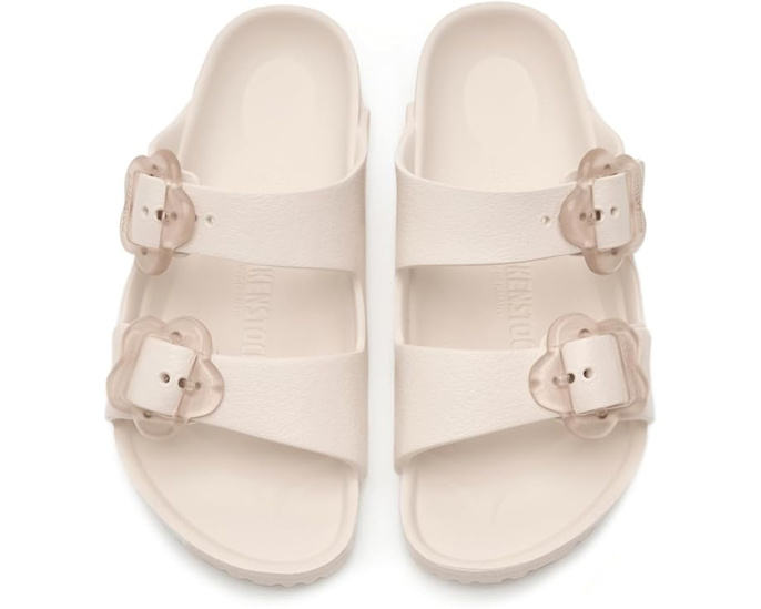 Детские сандалии Birkenstock Kids Arizona Eva Essentials с цветочной пряжкой из легкого материала EVA