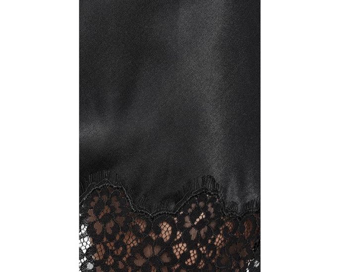 Мини-юбка Everyday Satin Lace Sanctuary черная