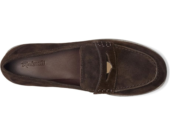 Туфли Porto Penny Loafer из замши Madewell
