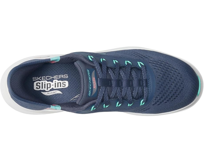 Кроссовки Skechers Arch Fit 2.0 Easy Chic Hands Free Slip-Ins с сетчатым верхом и памятью формы