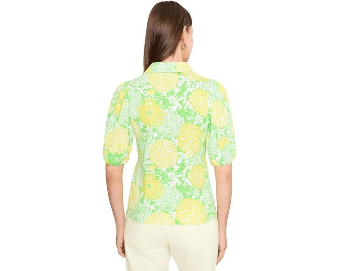 Вязаный топ Bingley с воротником и пышными рукавами Lilly Pulitzer