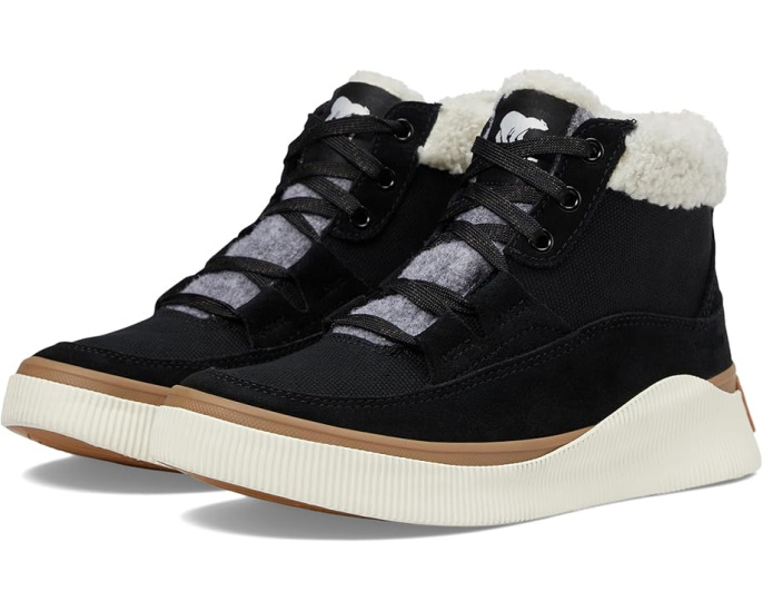 Кроссовки SOREL Out N About IV Mid Sneaker Waterproof с верхом из замши и холста