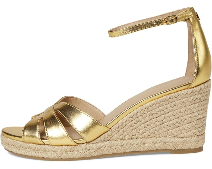Эспадрильи-клин Lauren Ralph Lauren Nellie из металлизированной кожи наппа